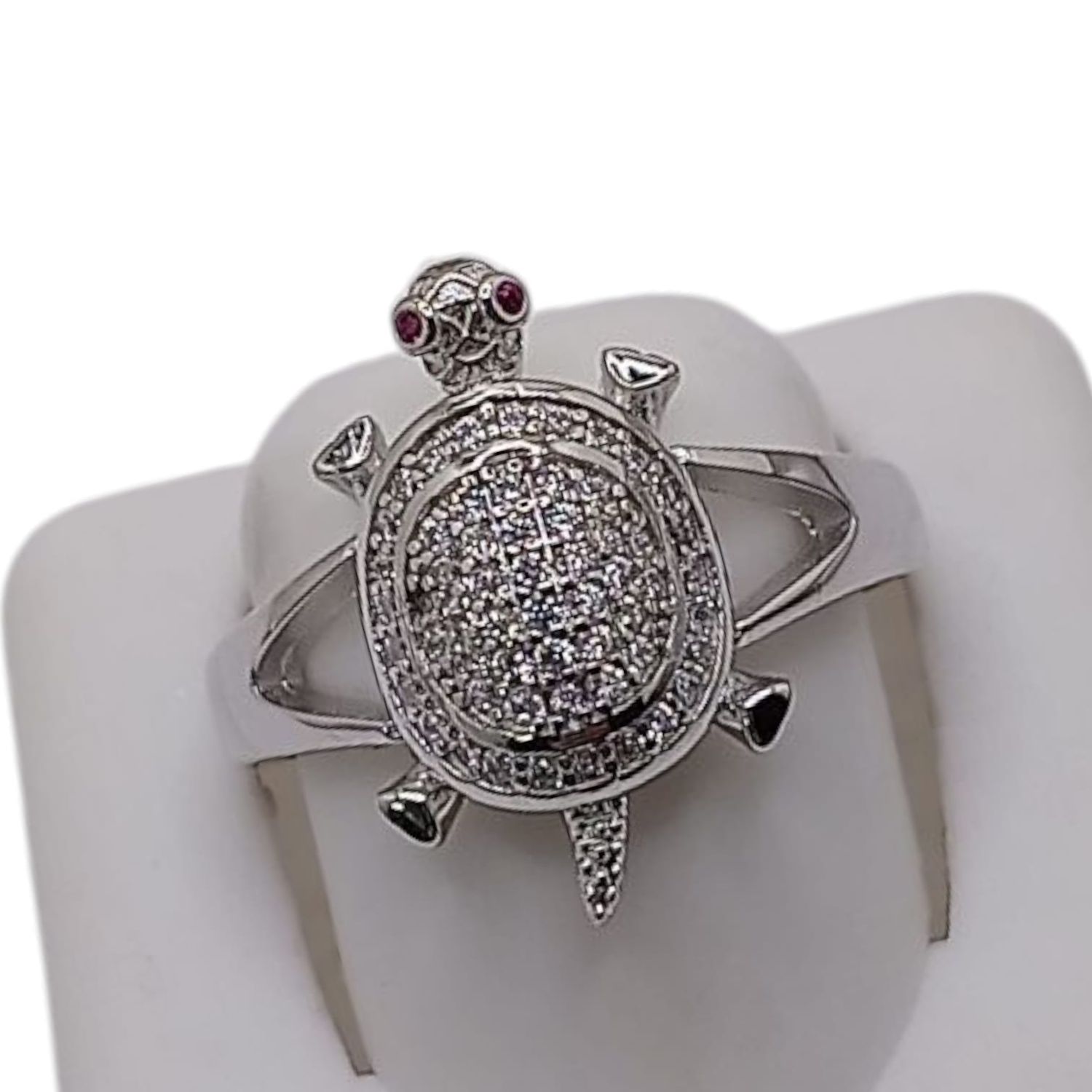 ANILLO TORTUGA  PLATA RODIZADA # 7 PLATA .925