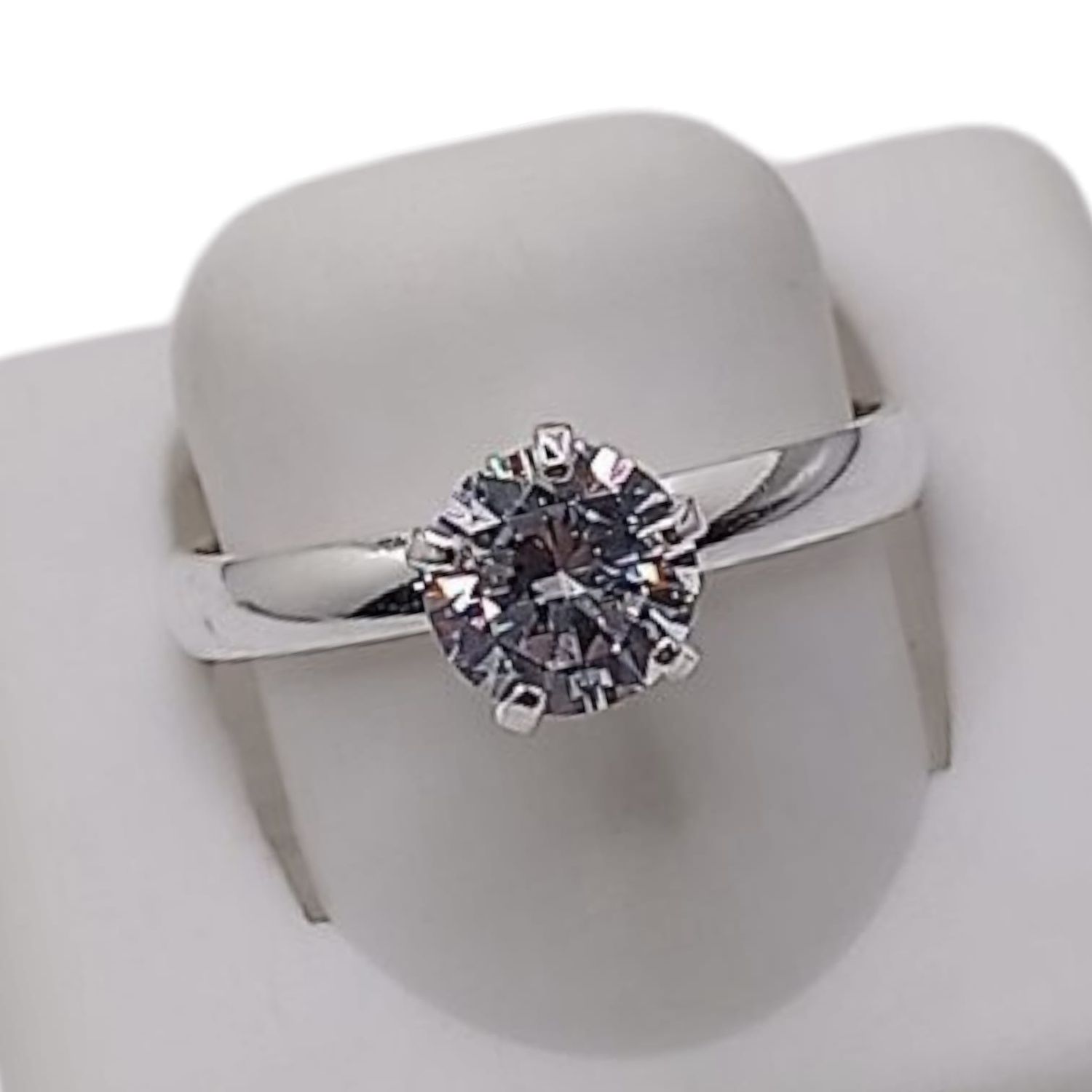 ANILLO SOLITARIO CLASIC VARIAS MEDIDAS PLATA .925