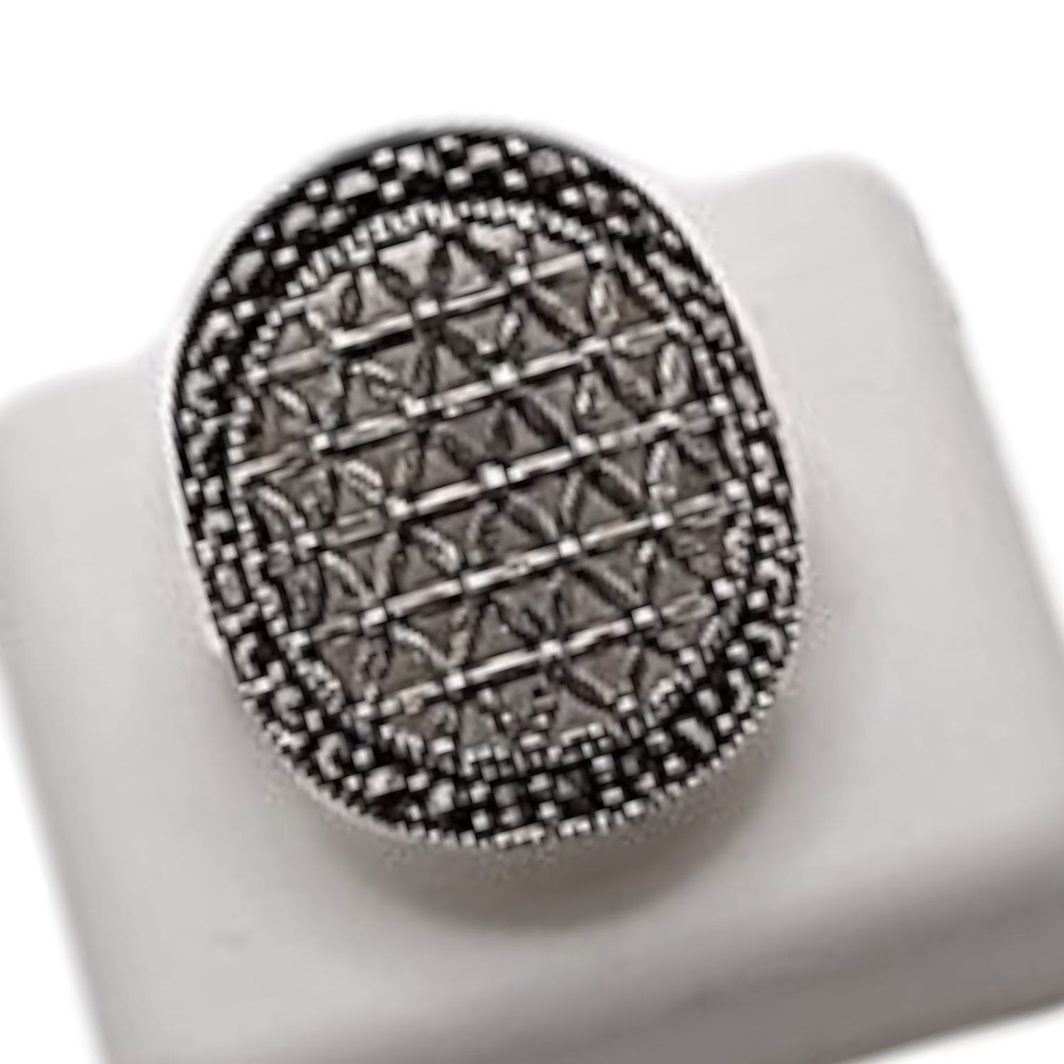 ANILLO MARQUESITA X # 6.5, PLATA .925