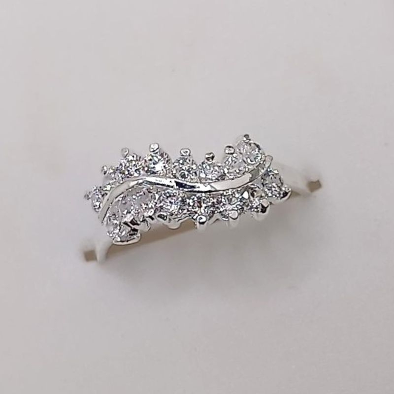 ANILLO NIÑA CZ BCA PLATA .925