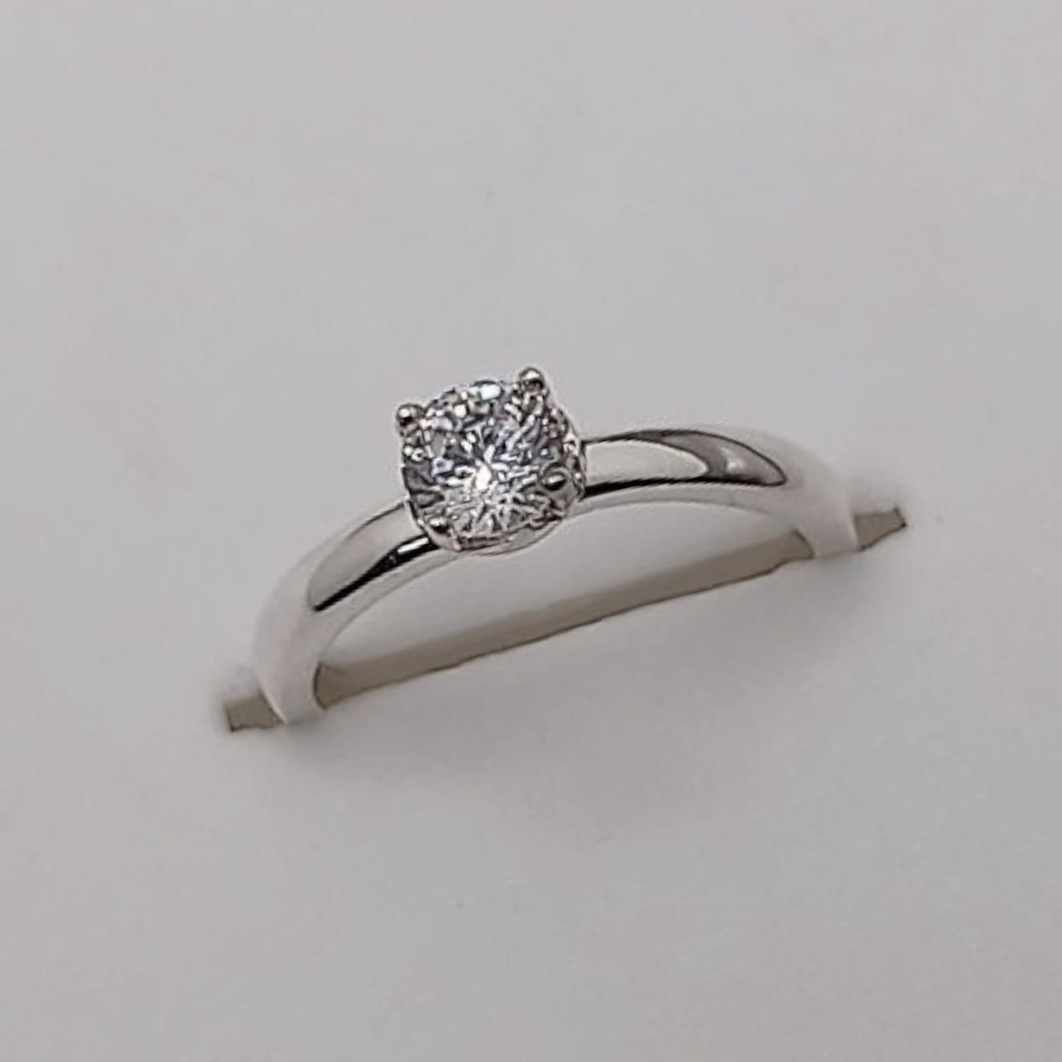 ANILLO NIÑA CZ BLANCA, PLATA .925