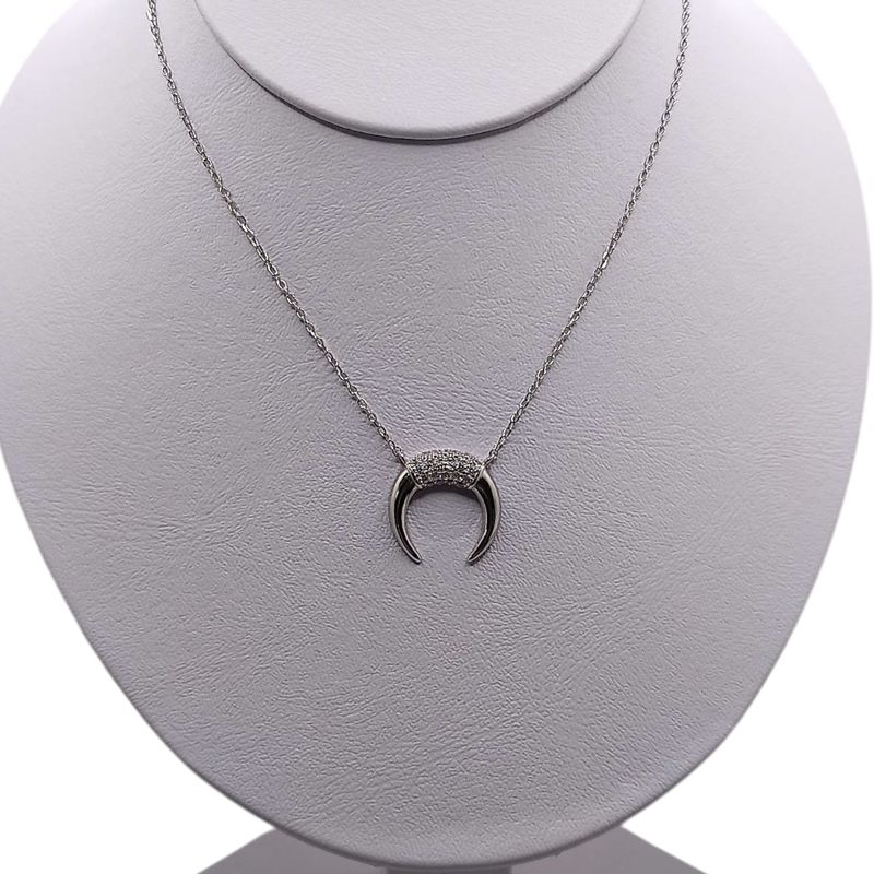 GARGANTILLA  18-19&quot; CON CZ PLATA .925