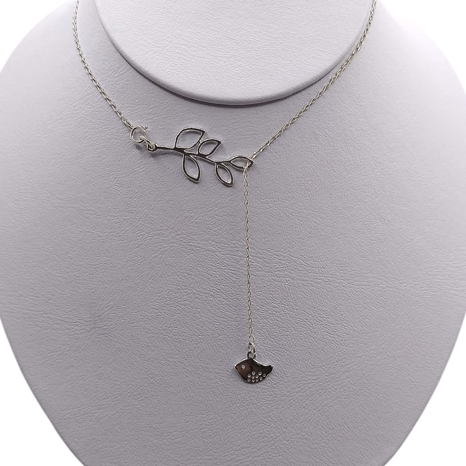 COLLAR CORBATERO PAJARITO 18&quot;  PLATA .925