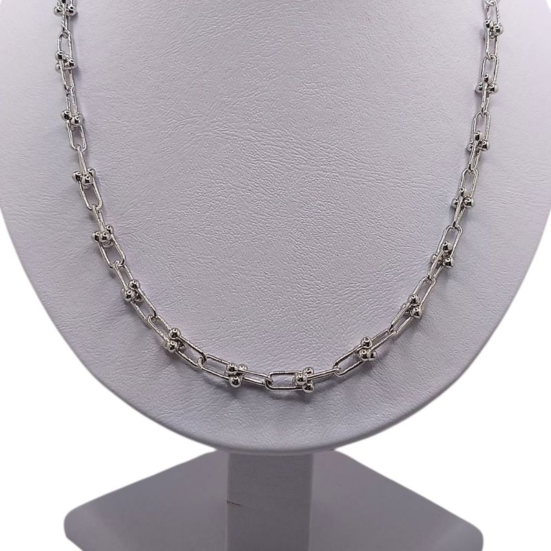 GARGANTILLA SUPER FANCY 15&quot; A 17&quot; PLATA .925