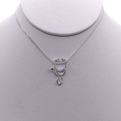 GARGANTILLA 18&quot; ESTETOSCOPIO PLATA .925
