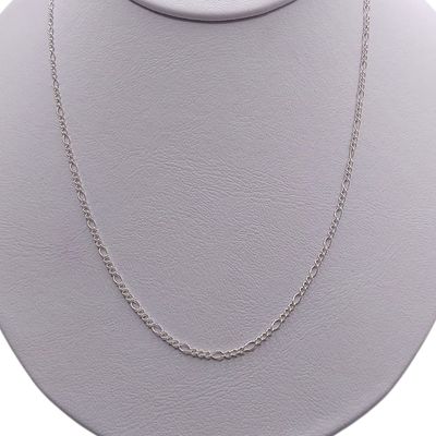 Cadena Fígaro largo 16&quot;, ancho 2mm. PLATA .925