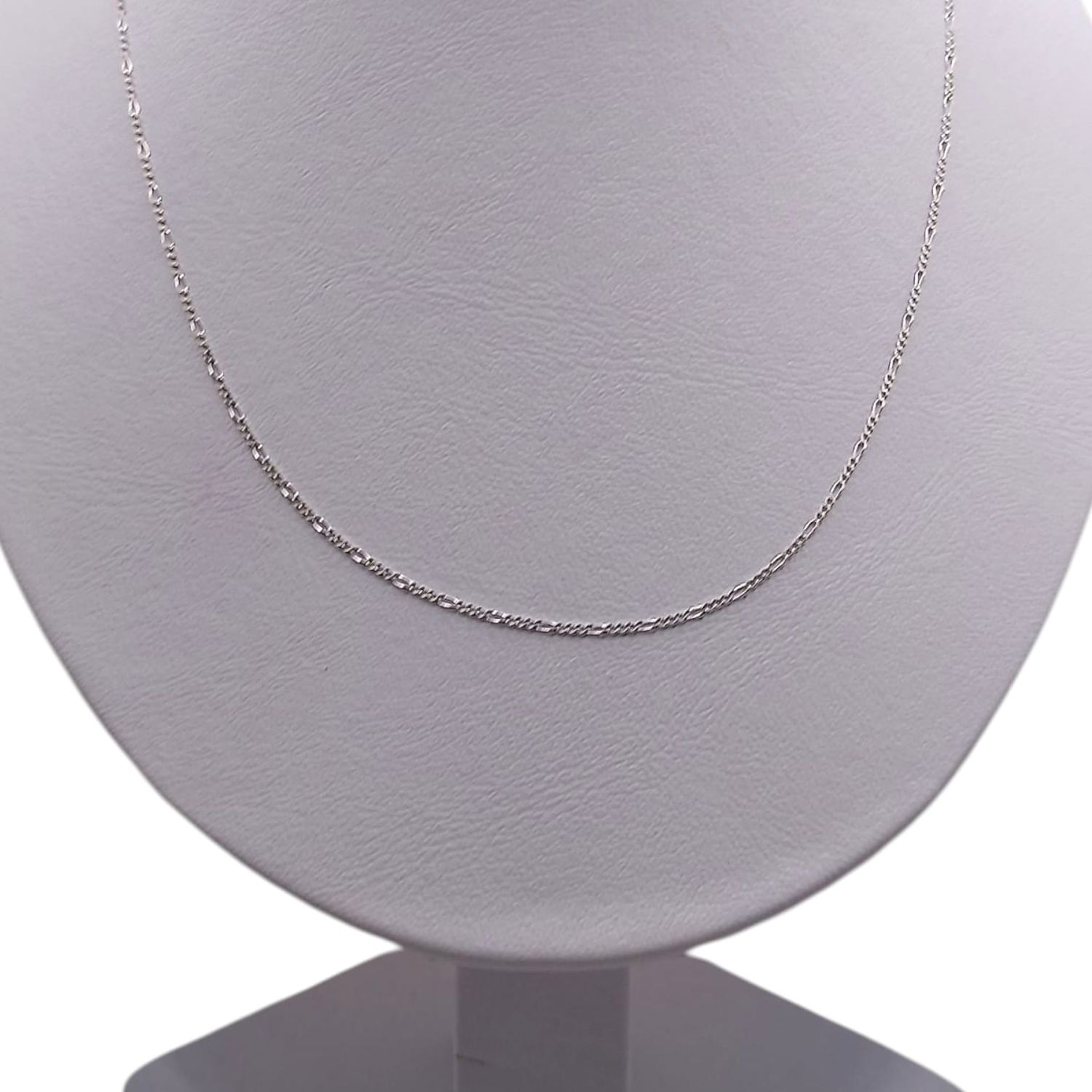 CADENA FIGARO 16&quot;,   1 MM PLATA .925