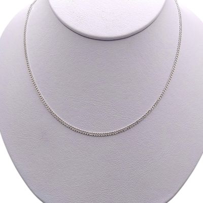 Cadena cubana largo 22&quot;, ancho 2mm. PLATA .925