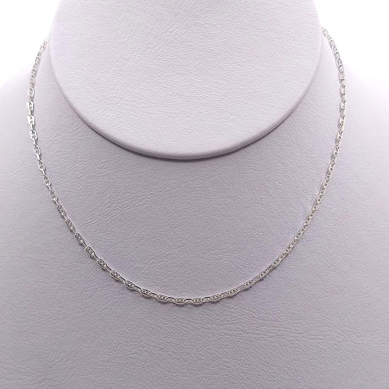 Cadena marina . 1.5mm. de ancho. Varias medidas PLATA .925