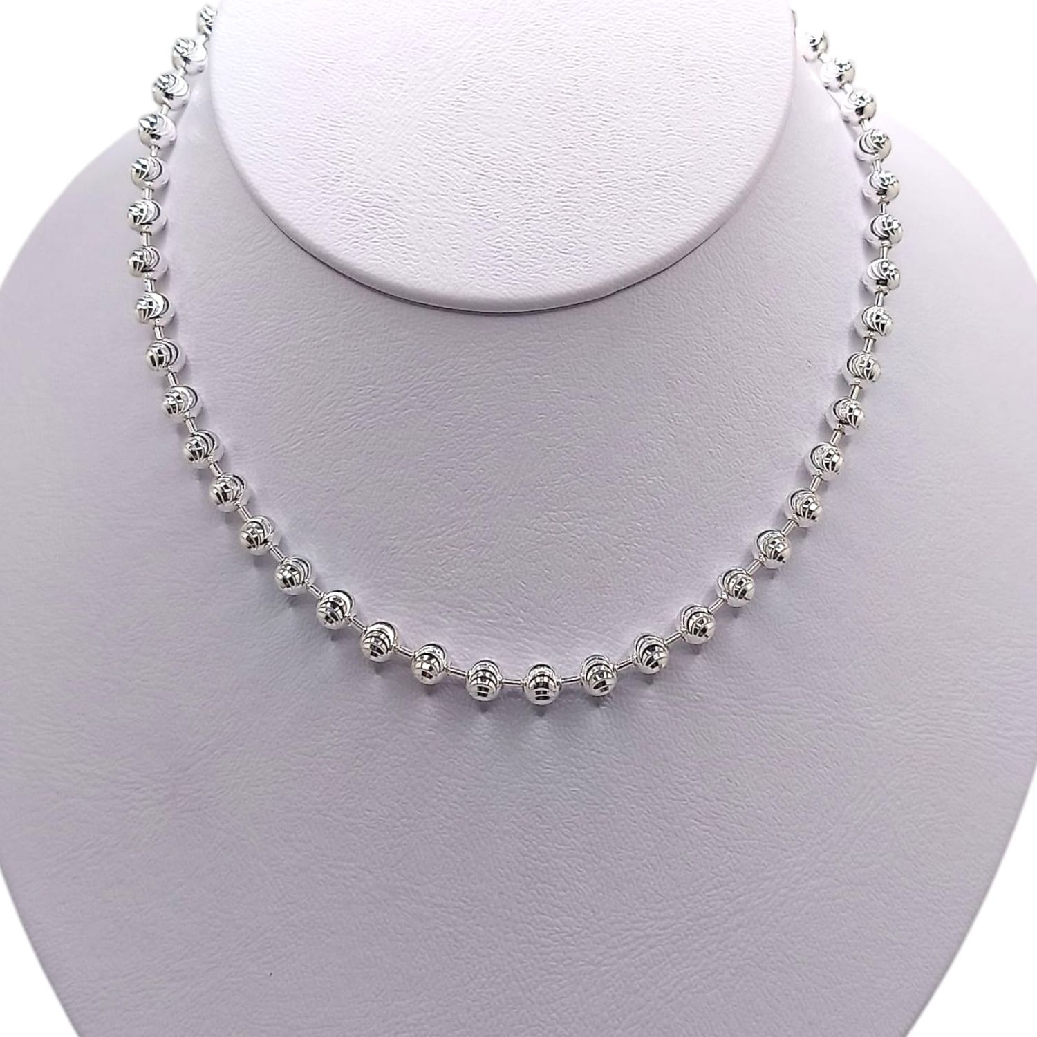 CADENA BOLITA 5MM 20&quot; PLATA .925
