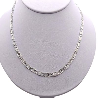 CADENA VAL DIAMANTADA ESTRELLA 24&quot; 5MM PLATA .925