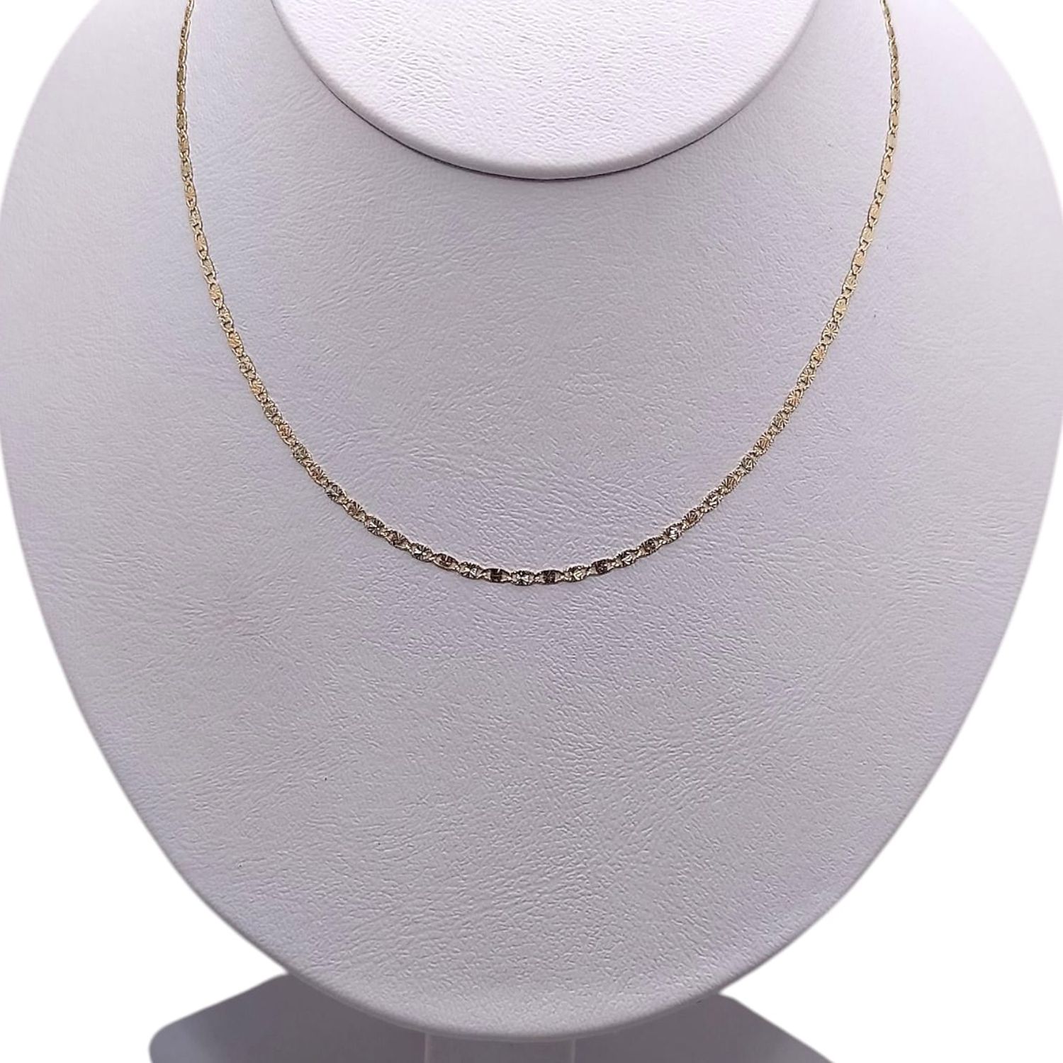 CADENA VAL 3 COLORES 20&quot; 2 MM, ORO 14K