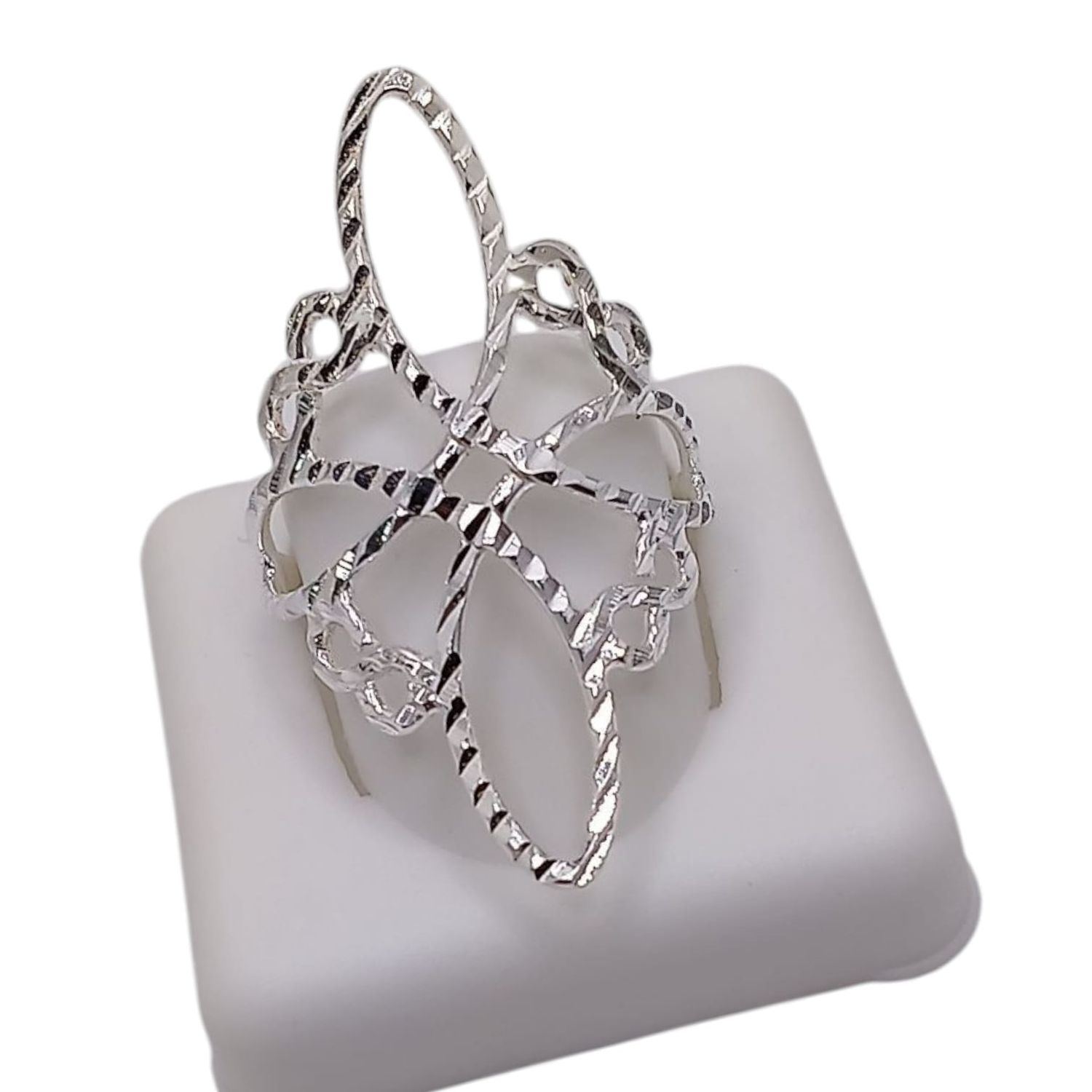 ANILLO NUDO DE BRUJA CON INFINITO VARIAS MEDIDAS PLATA .925