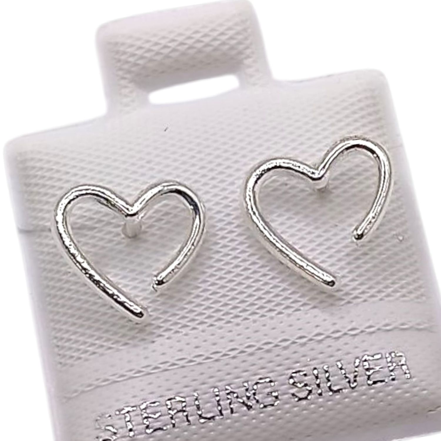BROQUEL SILUETA CORAZON, BROCHE BOLITA PLATA .925
