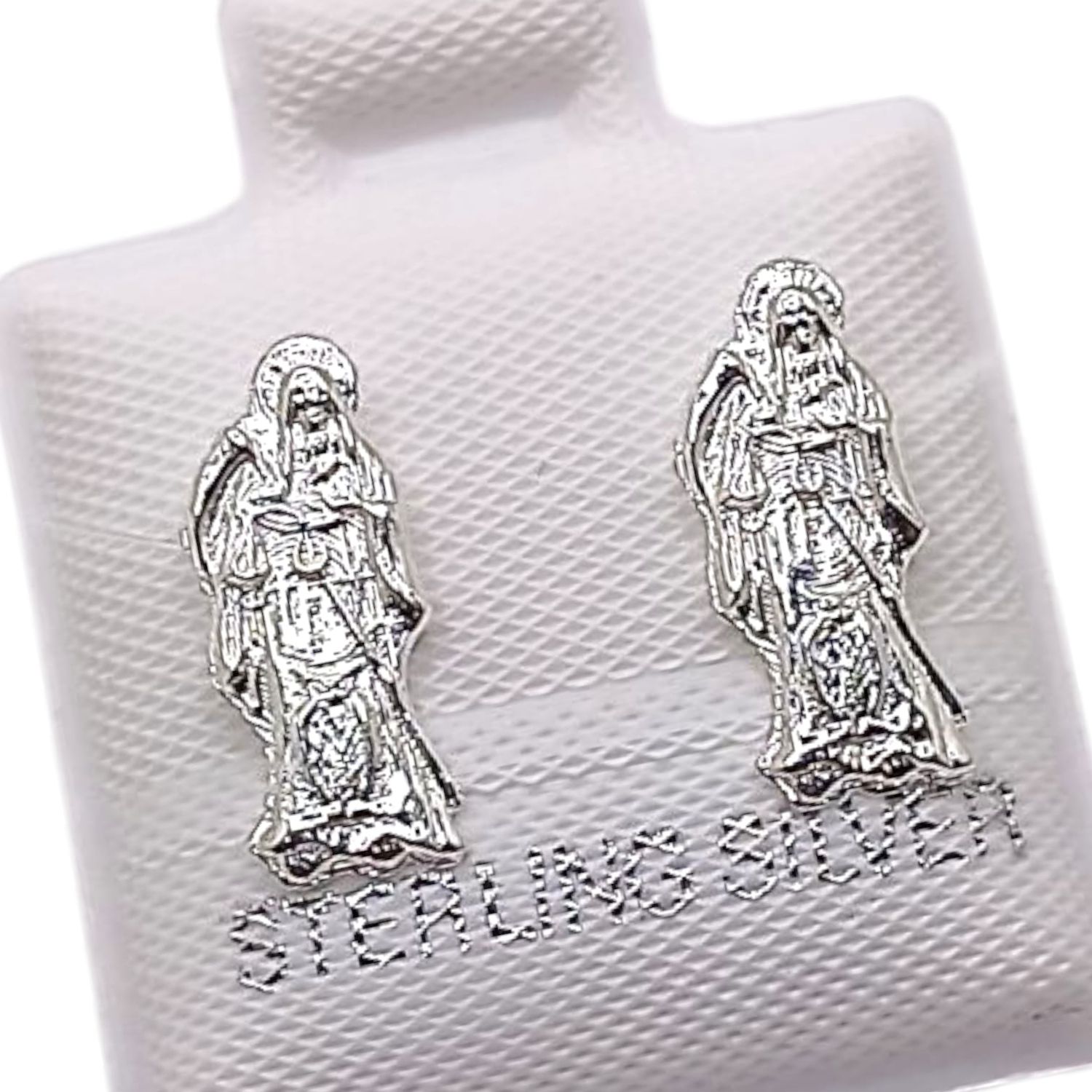 BROQUEL SANTA MUERTE BROCHE BOLITA, PLATA .925