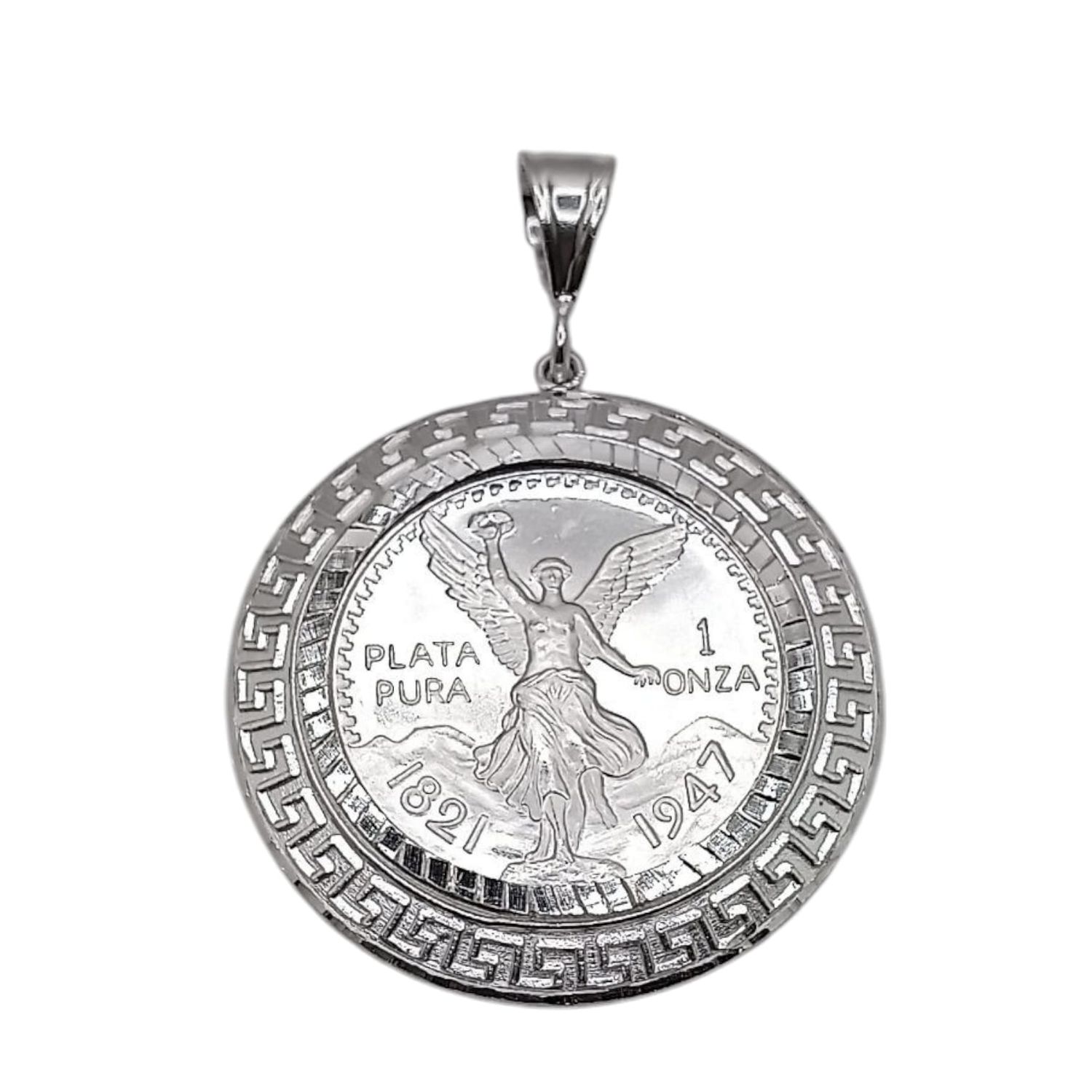 DIJE BISEL GRECAS CON ONZA DE PLATA .925