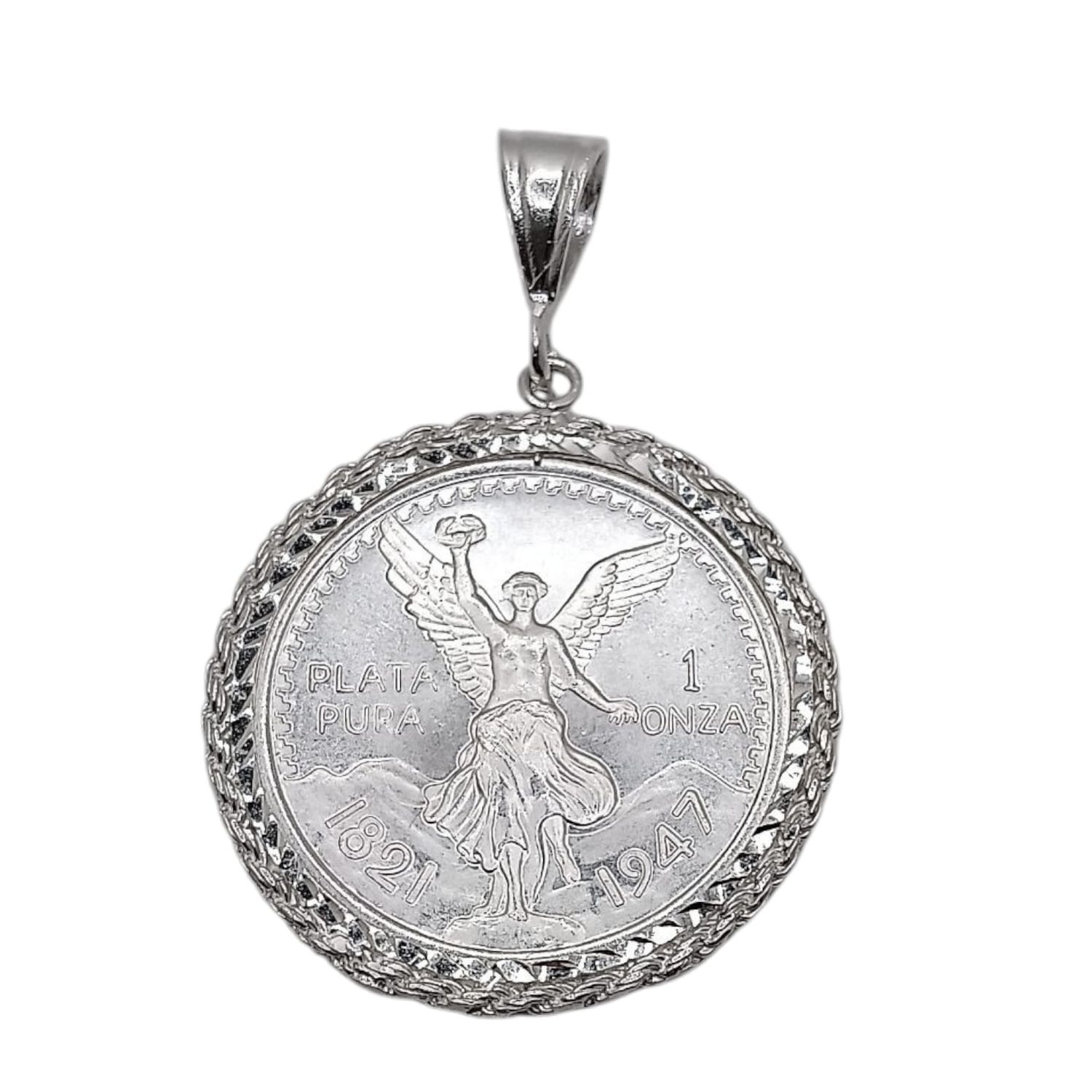 DIJE BISEL CADENA CON  ONZA DE PLATA  .925