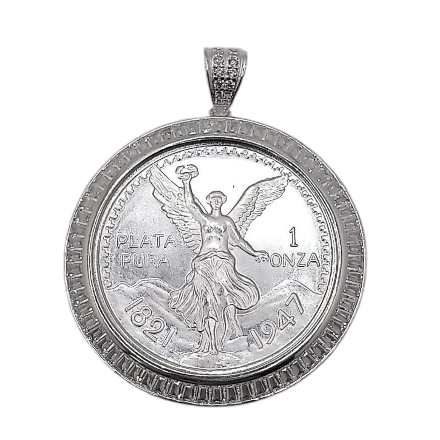 DIJE BISEL CON CZ Y ONZA PLATA, .925