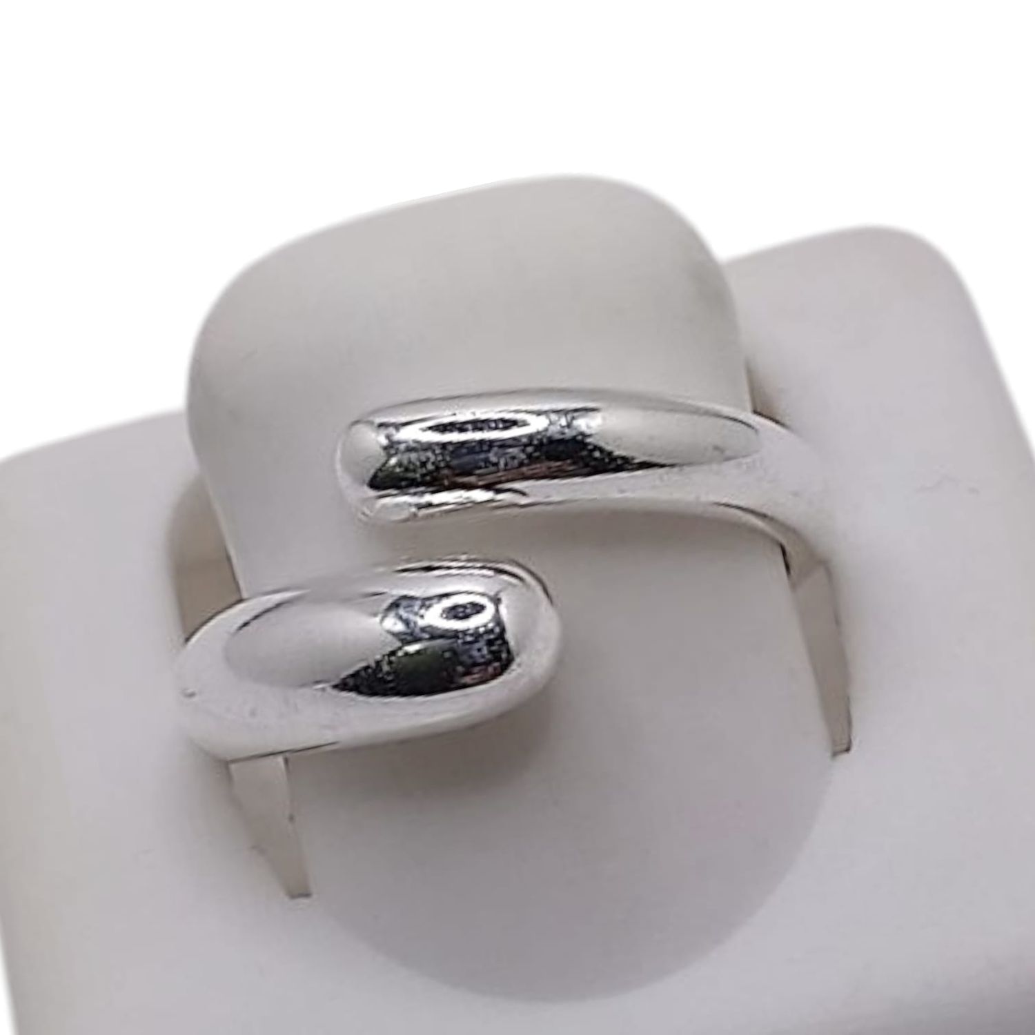 ANILLO LISO AJUSTABLE # 6  PLATA .925
