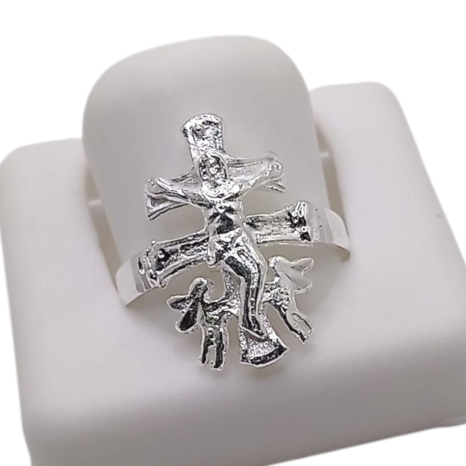 ANILLO CRUZ DE CARAVACA # 6, PLATA .925