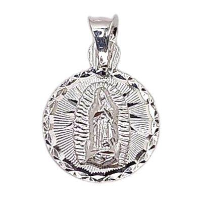 MEDALLA VIRGEN DE GPE 1.5 CM, PLATA .925