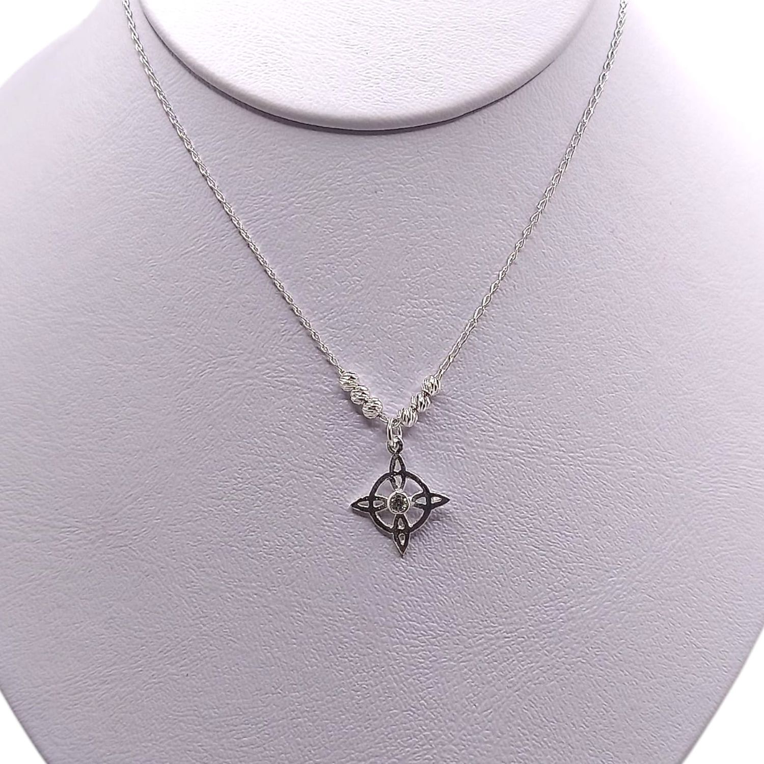 GARGANTILLA 18&quot; NUDO DE BRUJA, PLATA .925