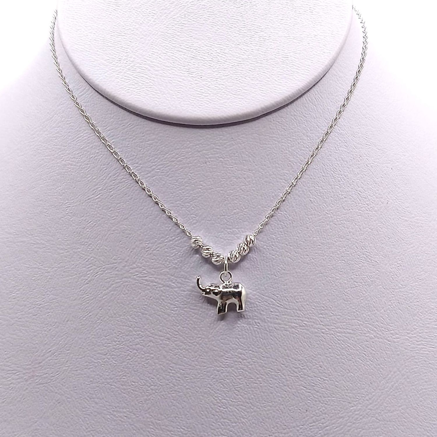 GARGANTILLA 18&quot; ELEFANTE, PLATA .925