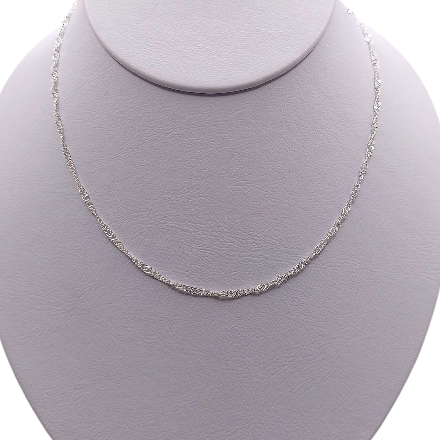 CADENA SINGAPUR 18&quot; 2 MM, PLATA .925