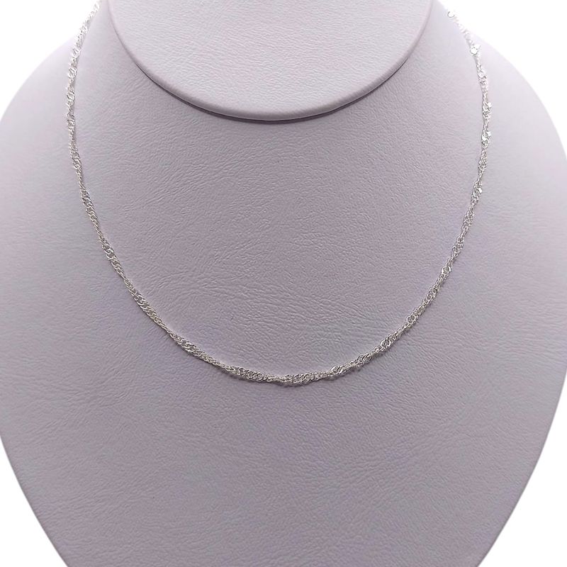 CADENA SINGAPUR 18" 2 MM, PLATA .925
