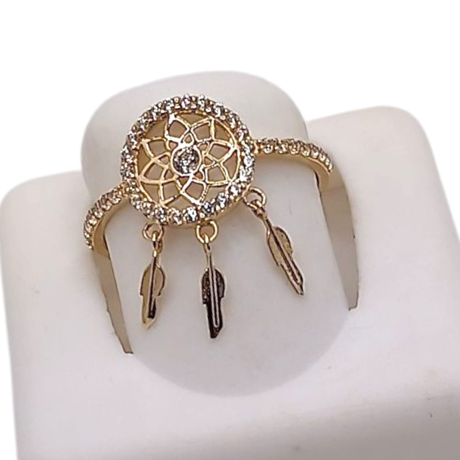 ANILLO ATRAPASUEÑOS  # 7, ORO 14K