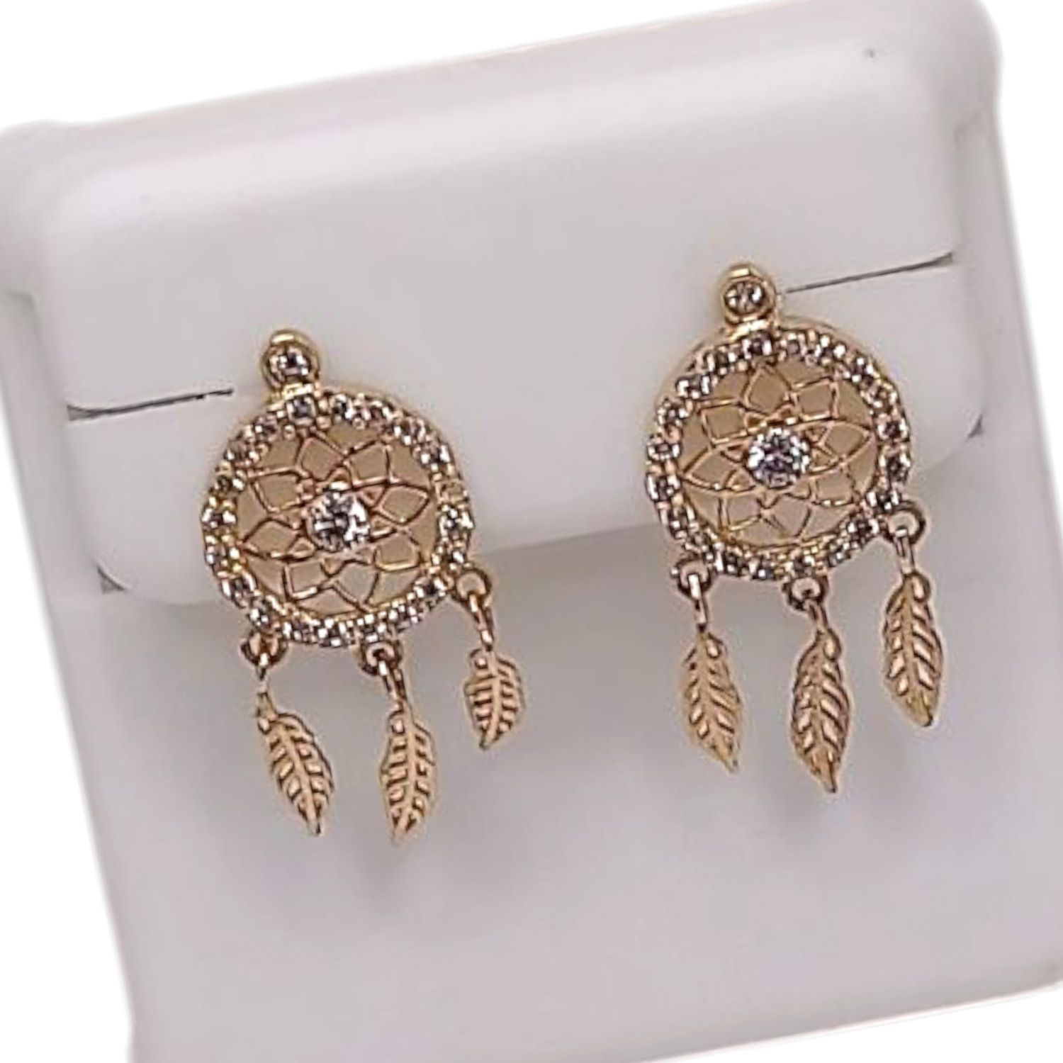 ARETE ATRAPASUEÑOS 1.5 CM BROCHE MARIPOSA