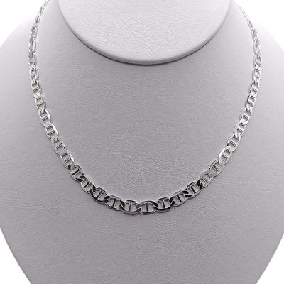 CADENA VAL largo 24" ancho 5mm, PLATA .925