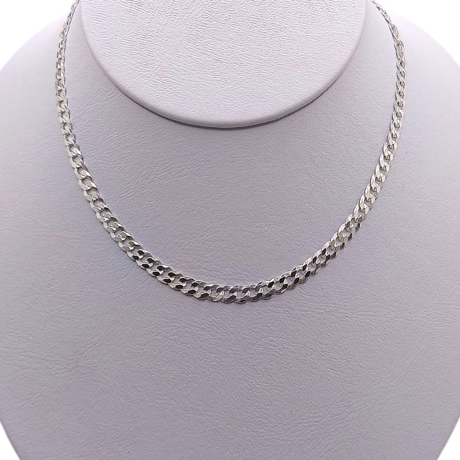 CADENA CUBANA 24&quot; 3.5 MM, PLATA .925