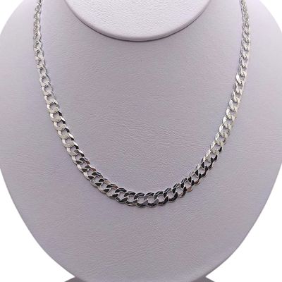 CADENA CUBANA 24" 6 MM, PLATA .925