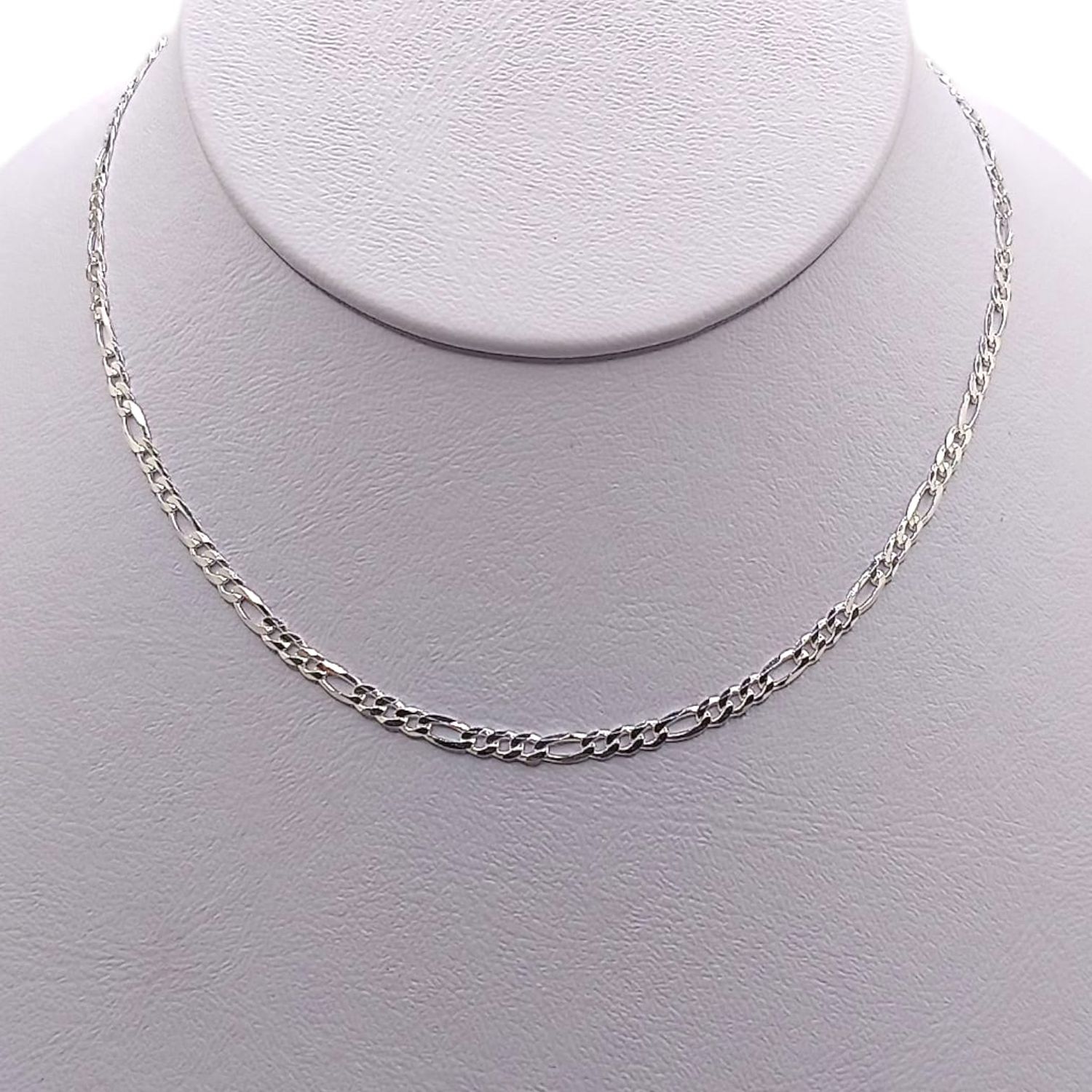 CADENA FIGARO 18&quot; 2.5 MM, PLATA .925