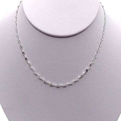 CADENA VAL ESTRELLA ENCONTRADA 3mm, PLATA .925