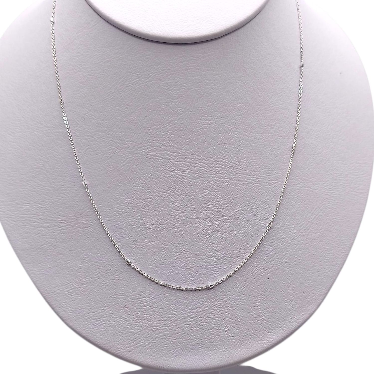 GARGANTILLA ESP CUBITOS LARGO 16&quot; PLATA .925