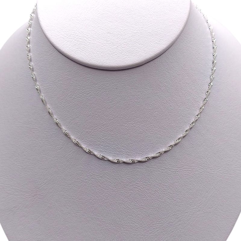 CADENA SUPER SINGAPUR 18" PLATA .925