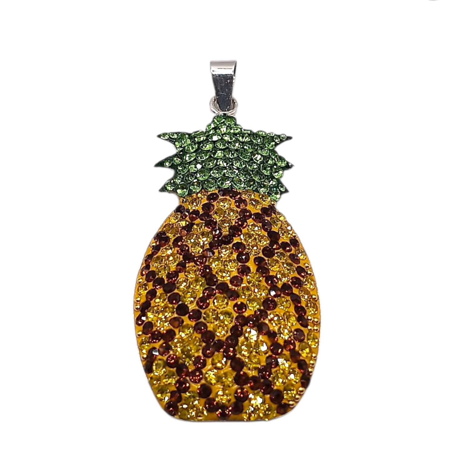 DIJE PIÑA  5 CM, OFERTA UNICA PIEZA, PLATA .925