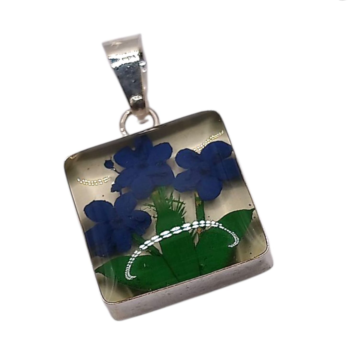 DIJE CUADRO NATURALEZA MUERTA, 2 CM, PLATA .925