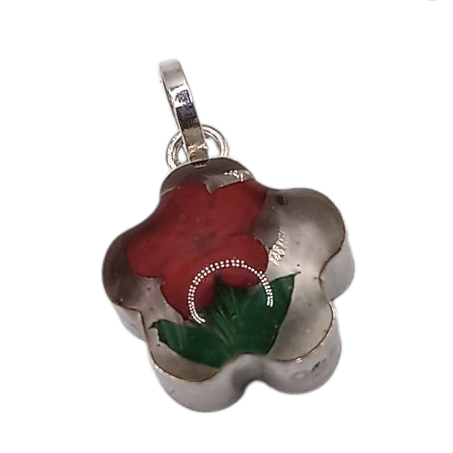 DIJE FLOR NATURALEZA MUERTA 1.2 CM, PLATA .925