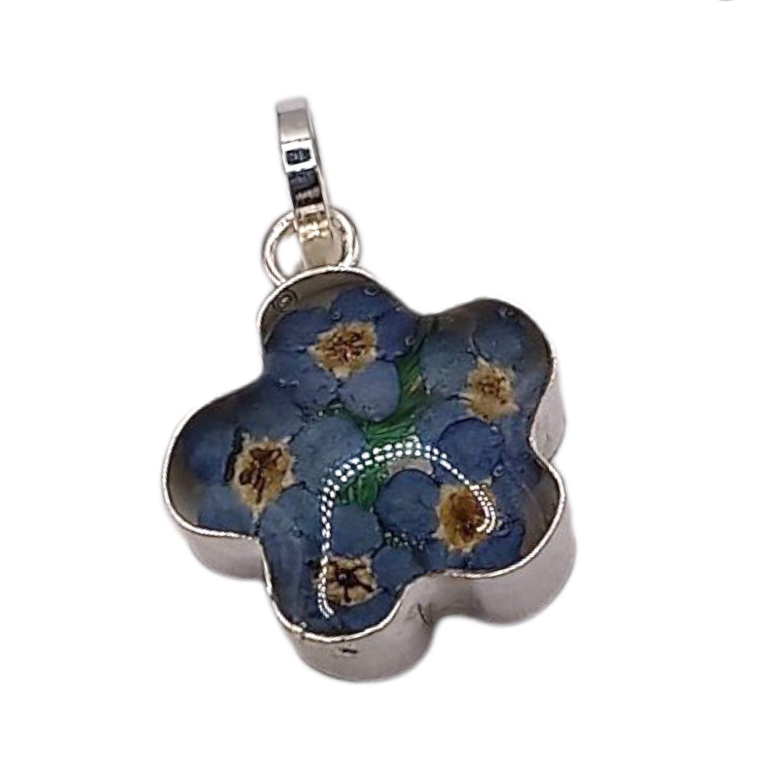 DIJE FLOR NATURALEZA MUERTA 1.2 CM, PLATA .925