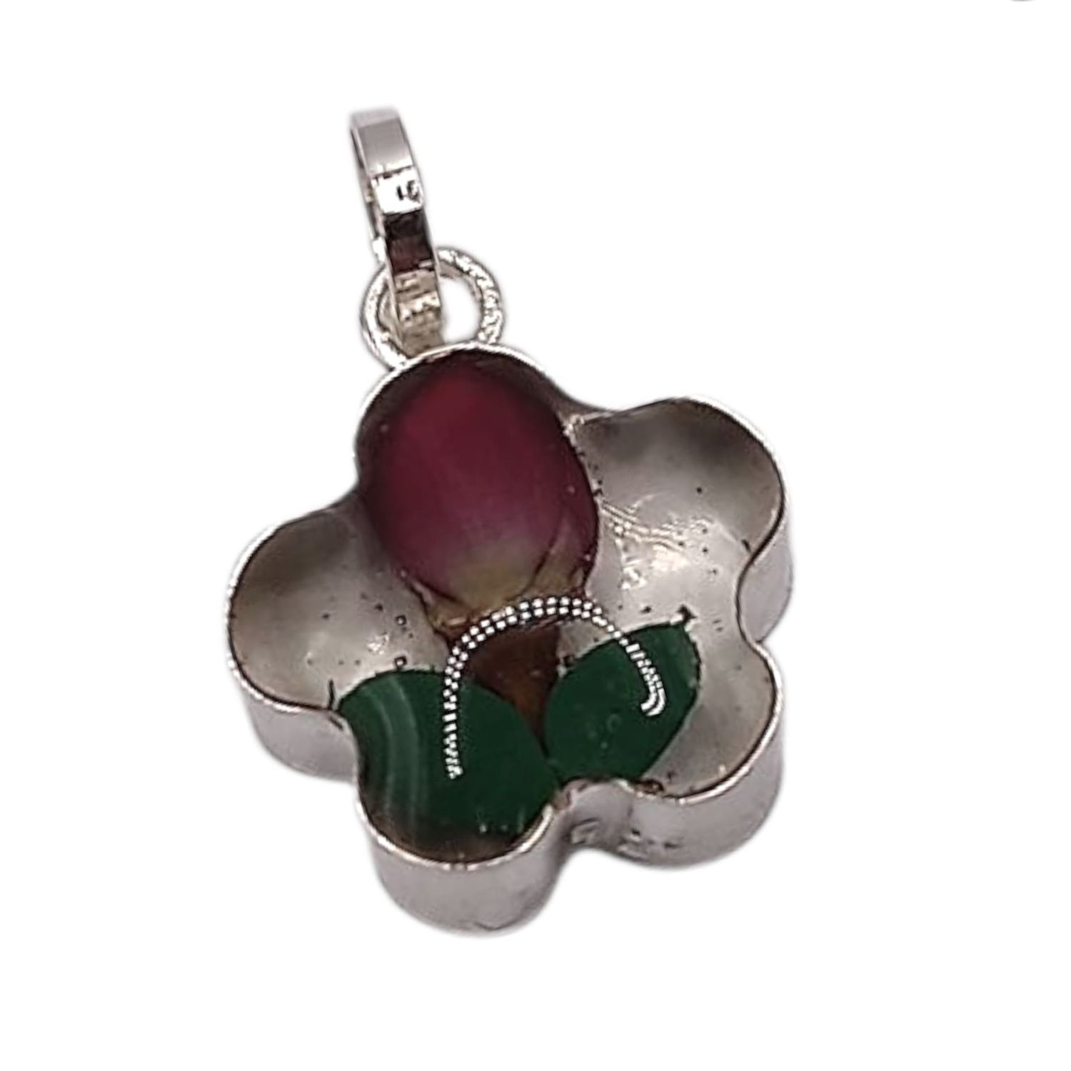 DIJE FLOR NATURALEZA MUERTA 1.2 CM, PLATA .925