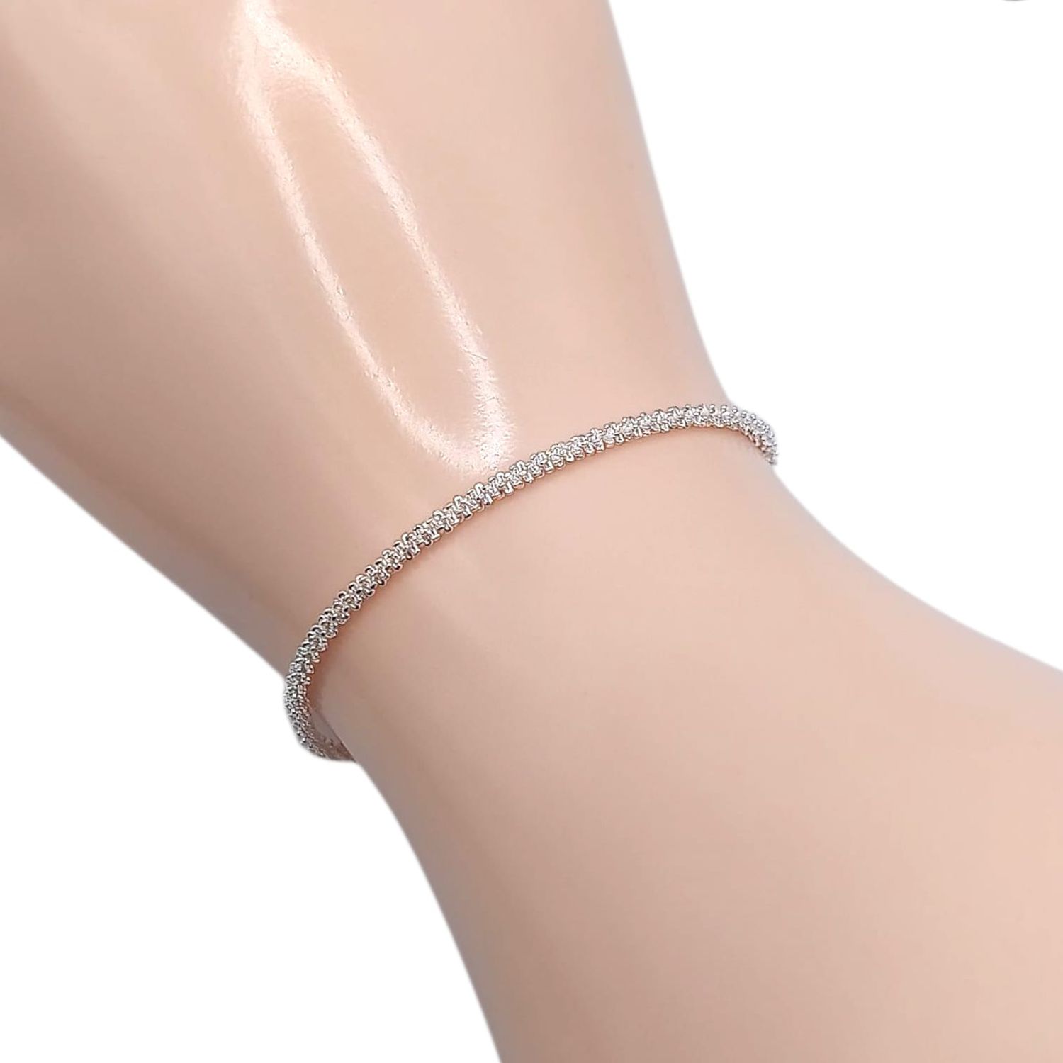 PULSERA LIGERA 7&quot; 2 MM, PLATA .925