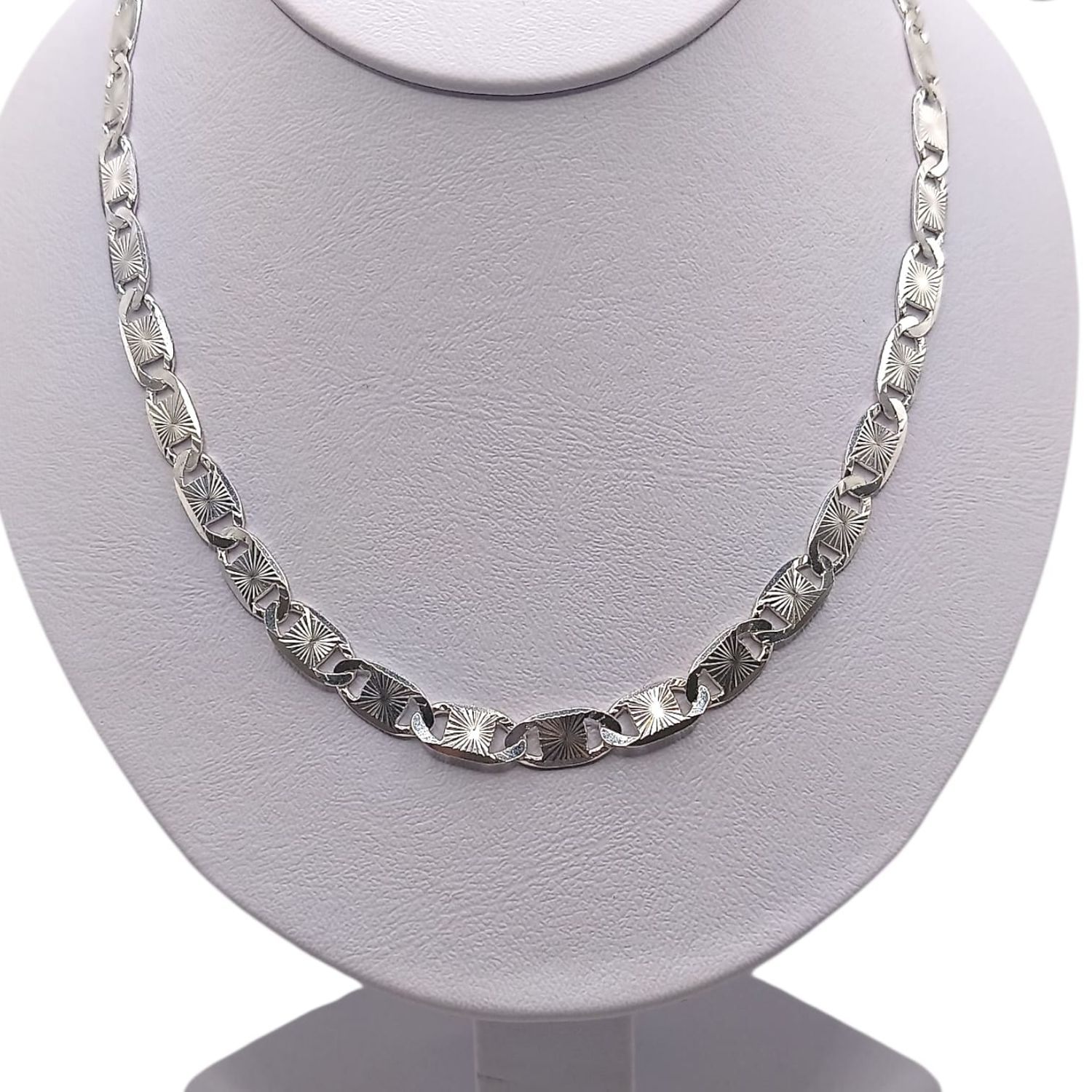 CADENA VAL DIAMANTADA 24&quot;7 MM, PLATA .925