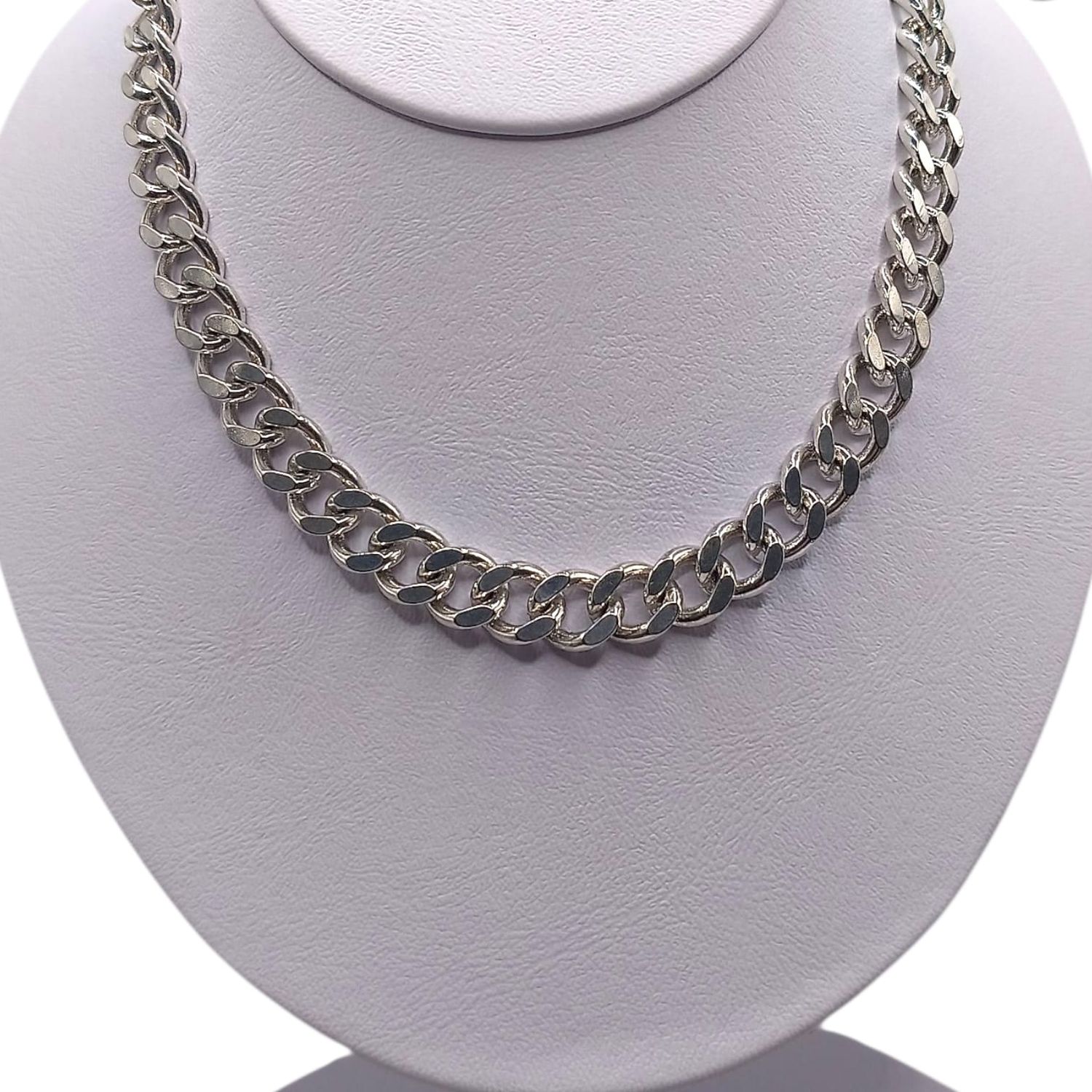 CADENA CUBANA 20&quot;, 10 MM, PLATA .925