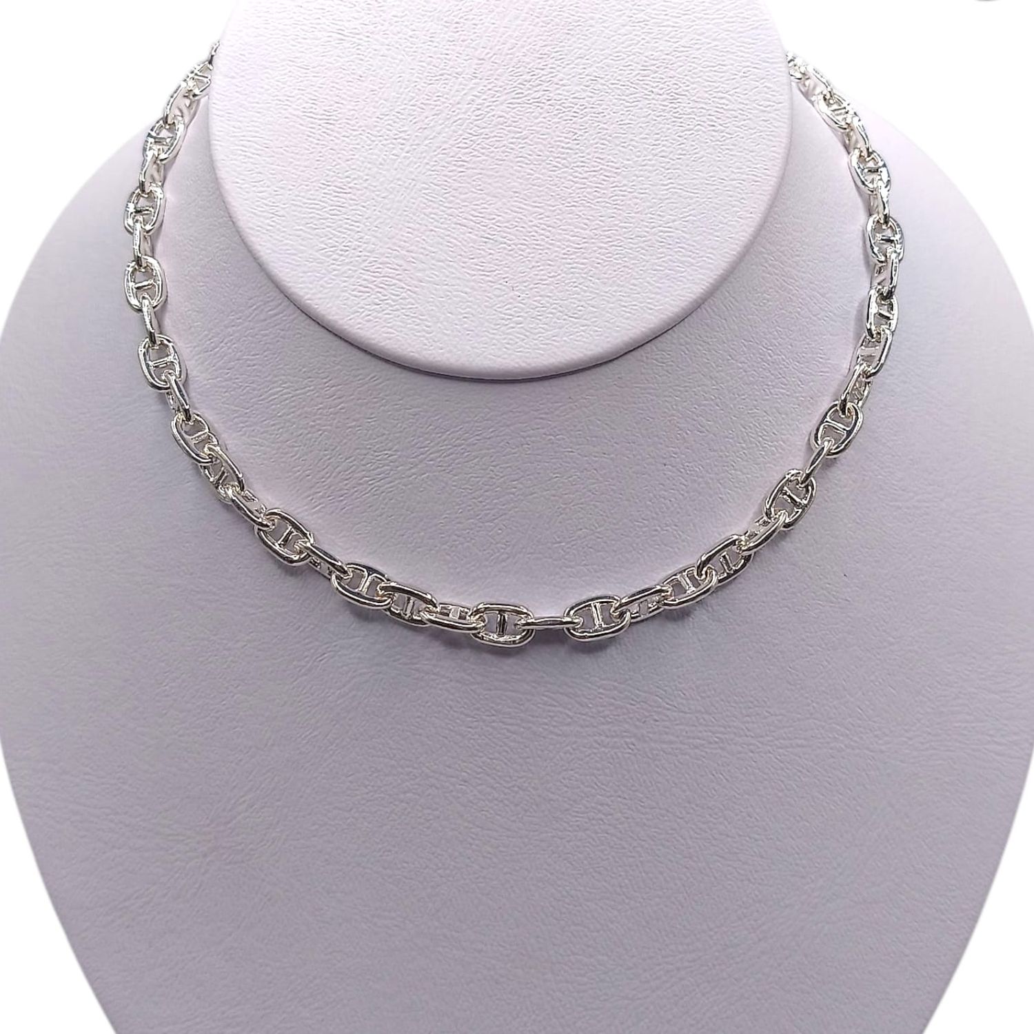 CADENA ESLABONES 18&quot; 5 MM, PLATA .925