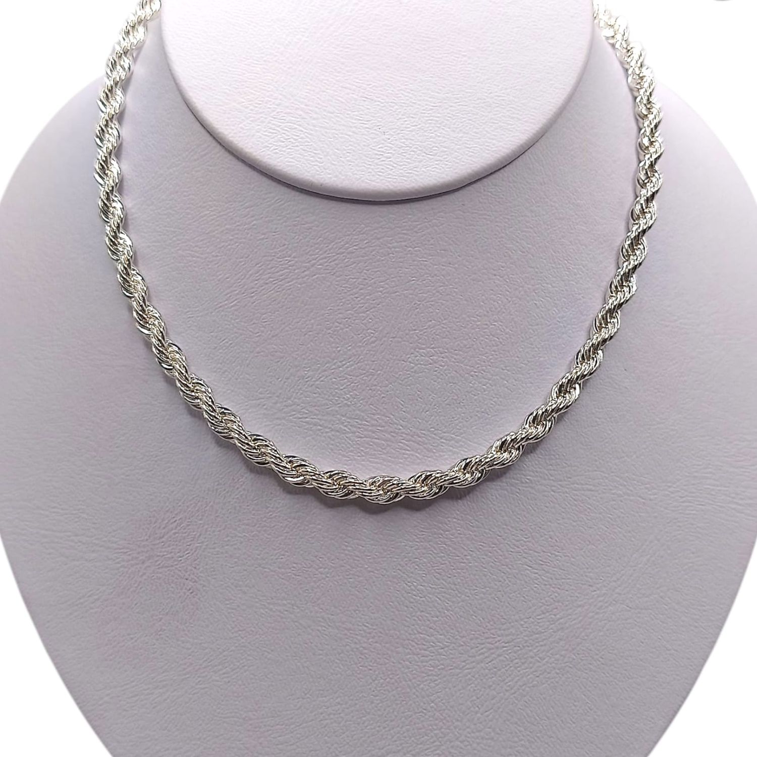 CADENA TORSAL 19&quot;4.5 MM, PLATA .925