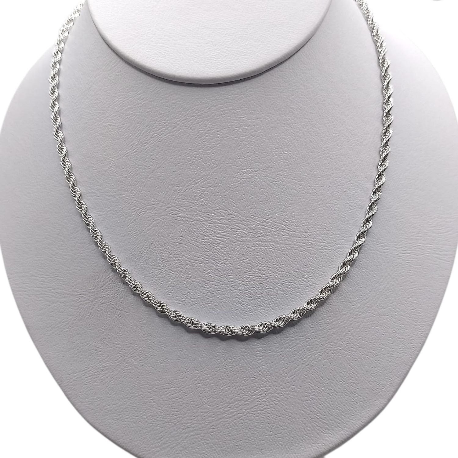 CADENA TORSAL 24&quot; 3 MM, PLATA .925