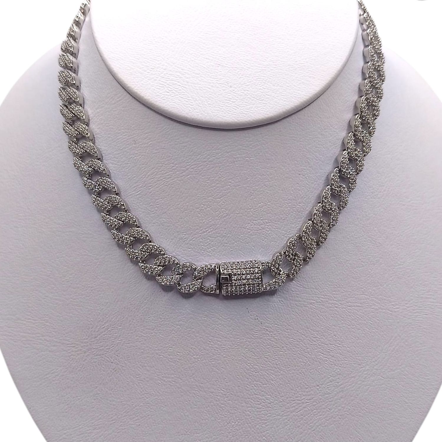 CADENA CHOKER 18&quot; 8.5 MM, PLATA .925